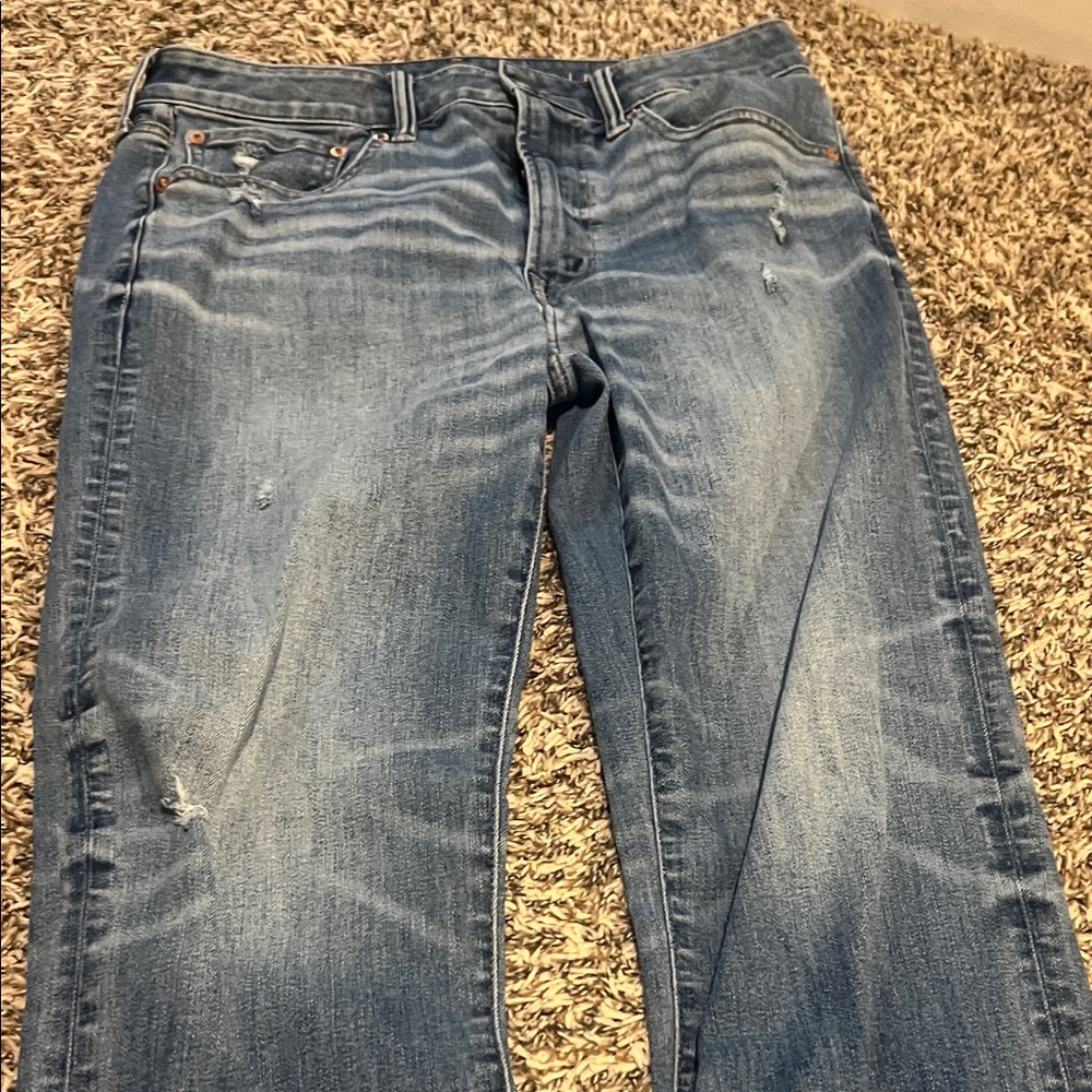 American Eagle Outfitters Classic Blue Straight Leg Jeans